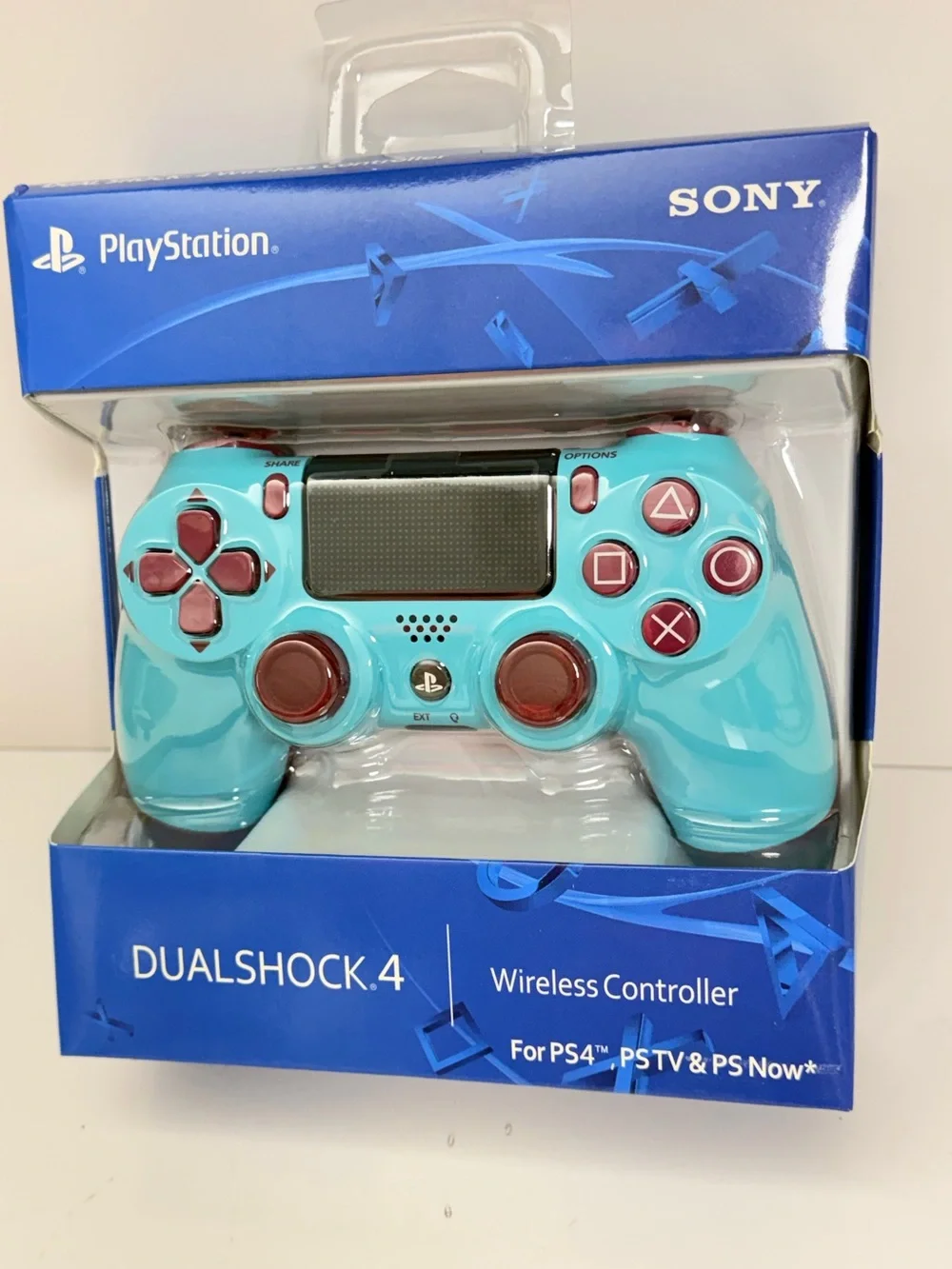 Sony DualShock 4 Wireless Controller Teal with Pink Buttons